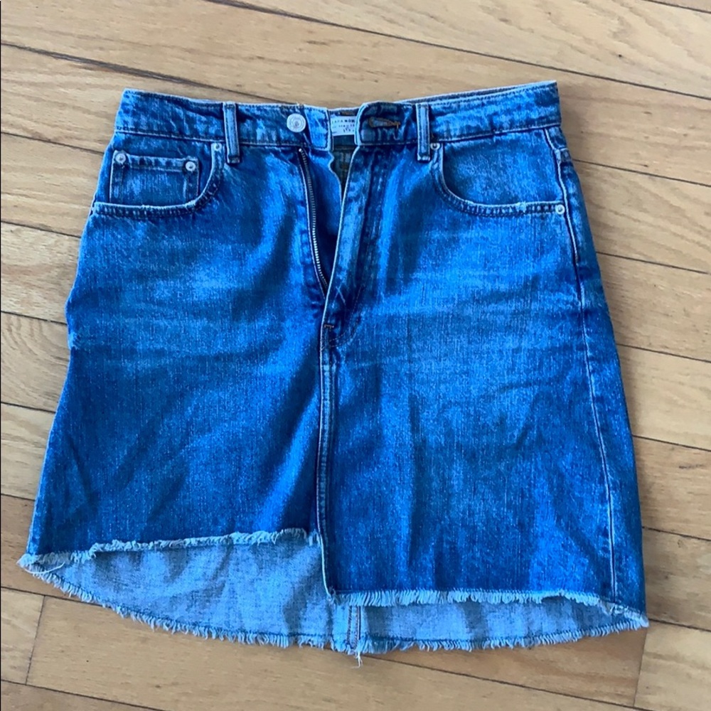 High-Wasited Jean Skirt